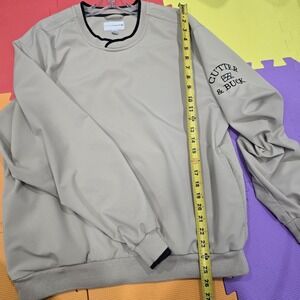 Cutter & Buck CB WeatherTec Men's Windshirt Pullover Beige Tan Size Medium Golf